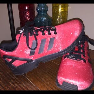 adidas zx flux red galaxy